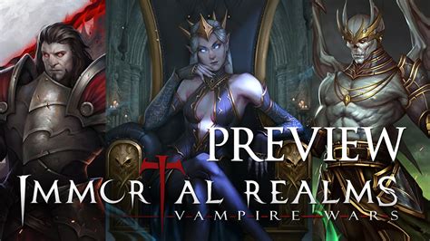 Immortal Realms: Vampire Wars - Uma Jornada Estratégica Entre Clãs Sangrentos!